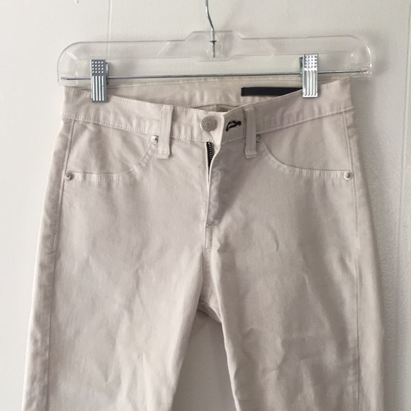 Rag & Bone Jodhpur White Jeans with Suede Accents - Picture 2 of 7